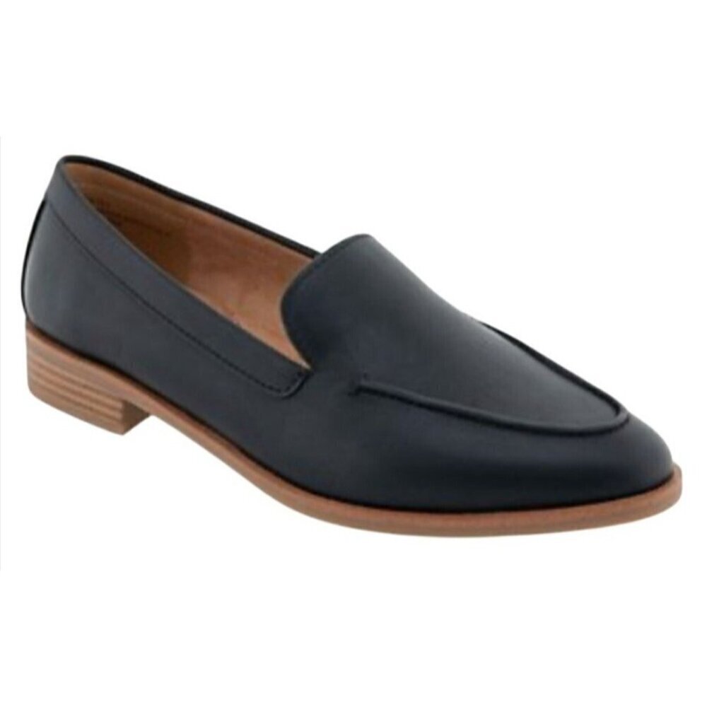AEROSOLES / Emilia / Womens Black / Leather / Loafers / Size 11 / Low Heel / Sli
